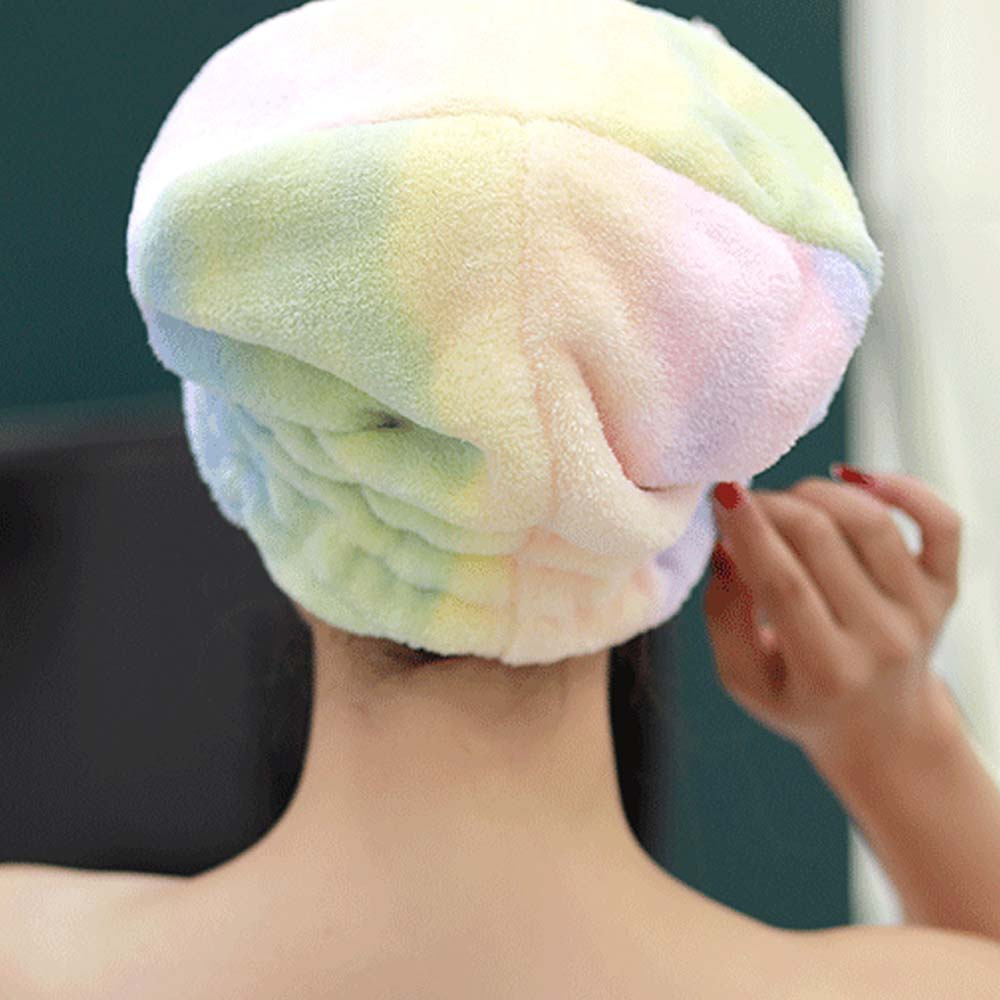 DANILO 1Pc Shower Caps Woman Towel Cap Hair Hat Towel Microfiber Bowknot Bathing Quick-drying Girl Dry Hair Towel/Multicolor