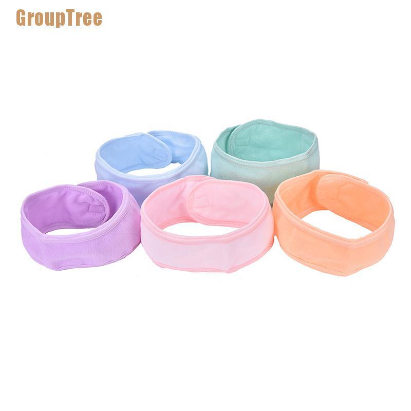 Băng Đô Mềm Co Giãn Thấm Hút Mồ Hôi Dùng Rửa Mặt / Trang Điểm Cho Nữ