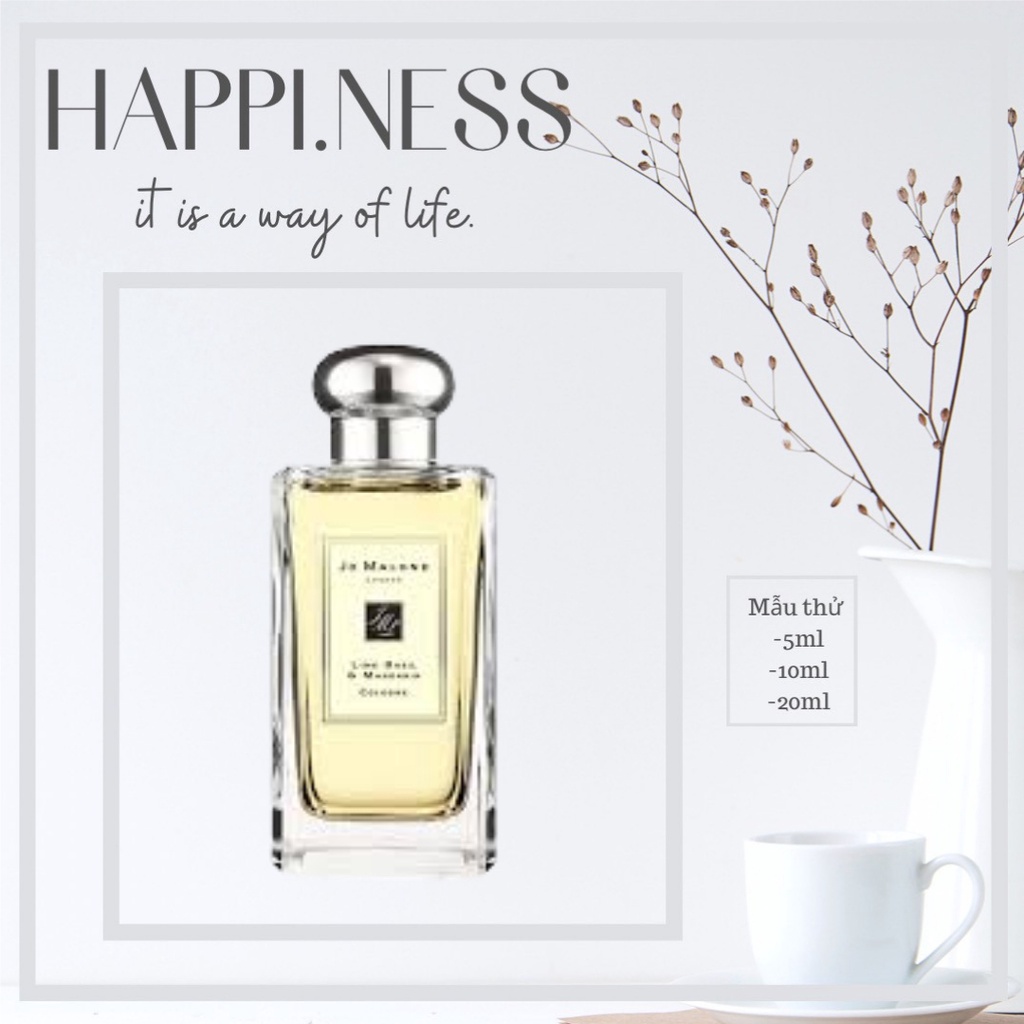Nước Hoa 🌟 Nước hoa dùng thử Jo Malone Lime Basil & Mandarin 5ml/10ml/20ml