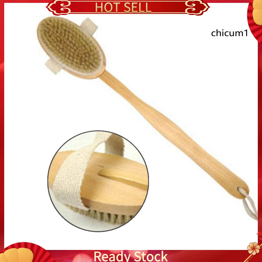 [Hàng mới về] Bàn chải tắm tế bào chết thiết kế tay cầm dài