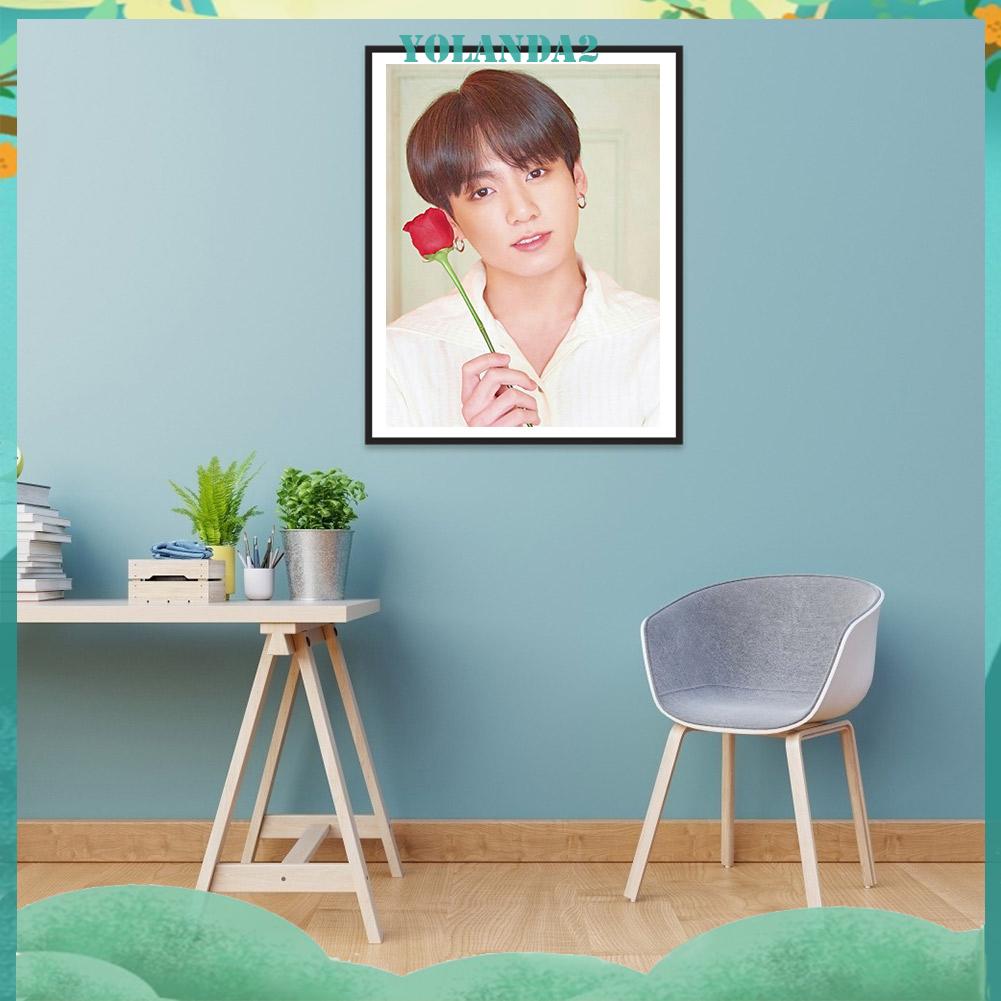 Bộ tranh đính đá 5D 30x40cm DIY hạt tròn nhân vật nổi tiếng quà tặng trang trí nội thất nghệ thuật