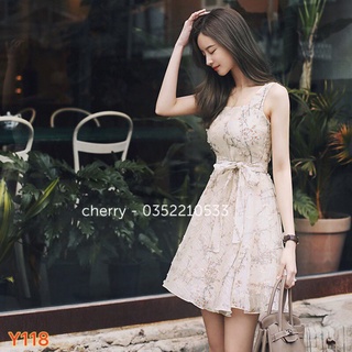 Váy hoa nổi hai dây y118