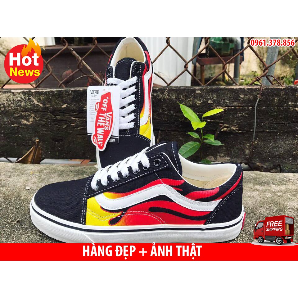Giày thể thao V old skool lửa