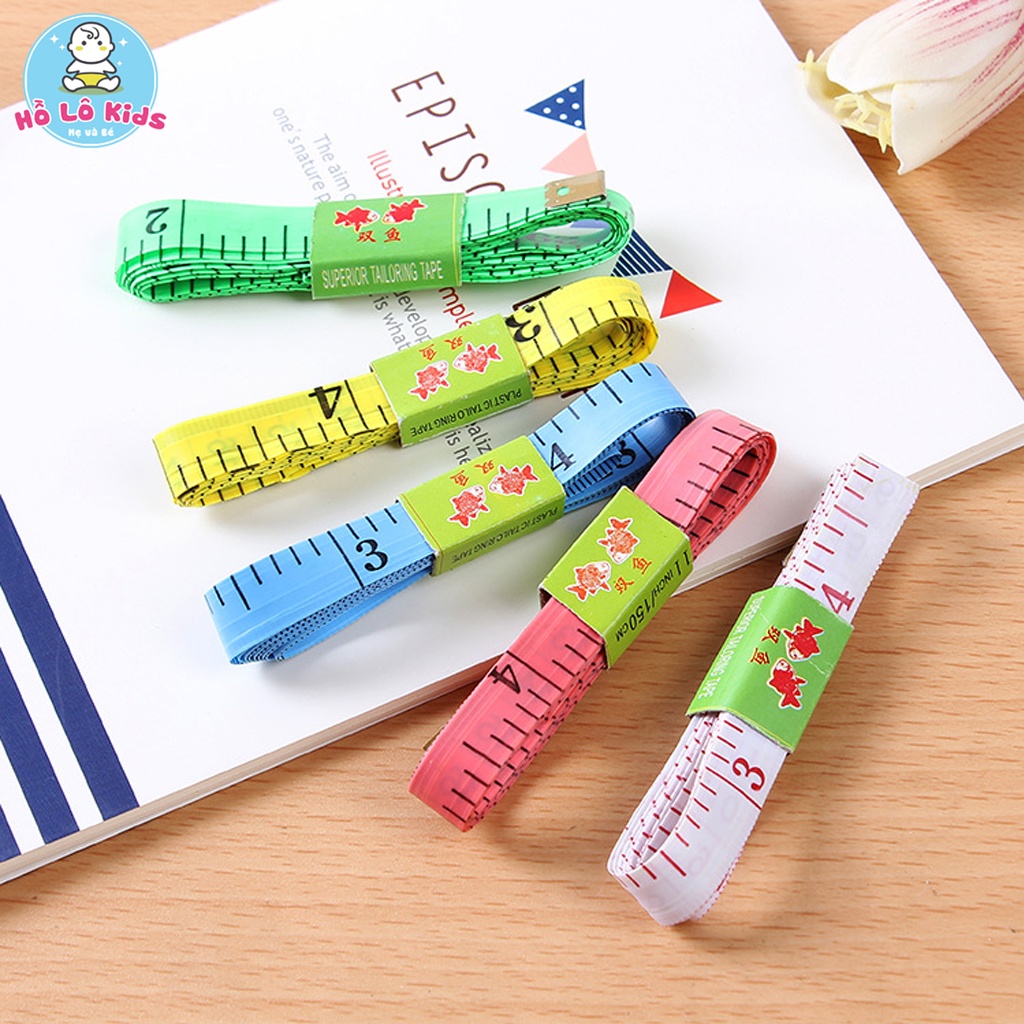 Thước dây đo 150cm có đầu sắt đo eo, may đồ Hồ Lô Kids