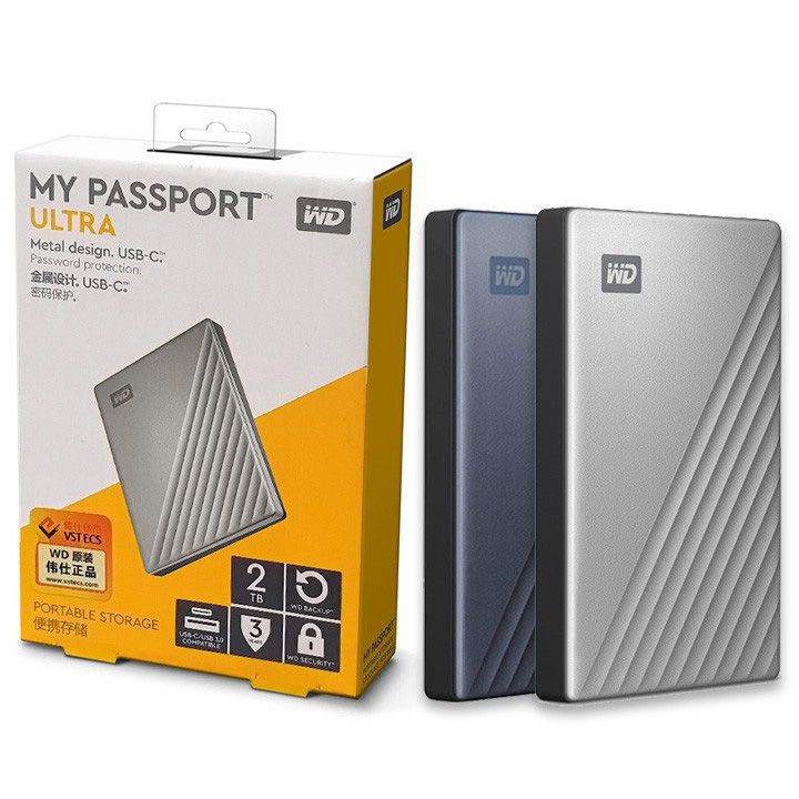 Ổ Cứng Di Động WD My Passport Ultra 2TB ver 2019 USB type-C