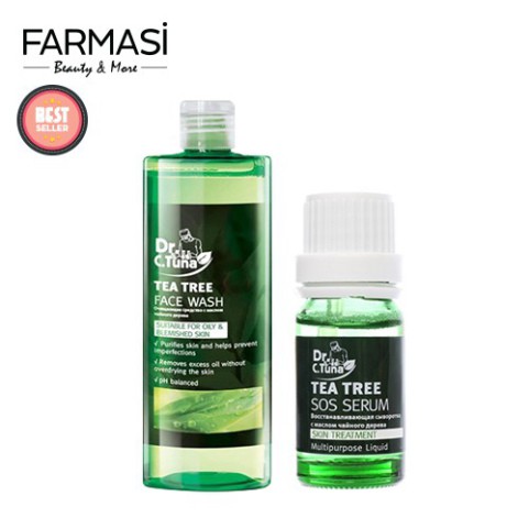 [COSFARTET -20% ĐH60K]Gel Rửa Mặt 225ml hoặc Serum Tea Tree 10ml Dành Cho Da Mụn và Da Dầu Farmasi