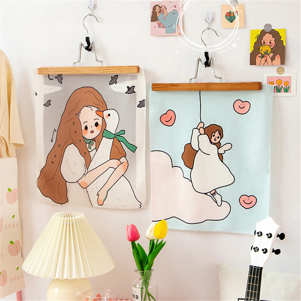 Tranh Vải Treo Tường Họa Tiết Dễ Thương Trang Trí Nhà Cửa