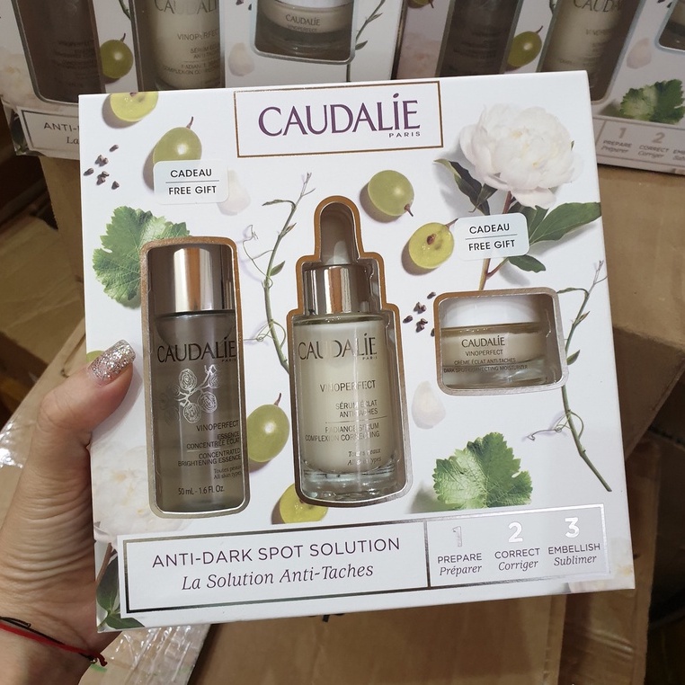 SET 3 MÓN Giảm Nám Caudalie Anti Dark Spot Solution Pháp