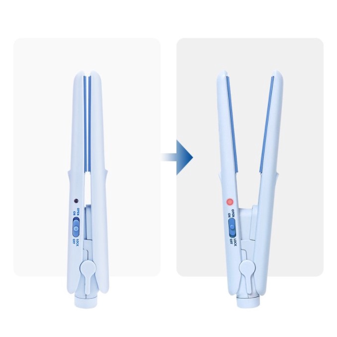 Máy kẹp duỗi tóc Vodana bỏ túi mini 360 Hàn Quốc