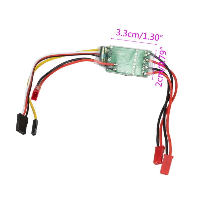 Bộ Điều Khiển Tốc Độ Động Cơ Chổi Than Hai Chiều ESC Với Đầu Ra 5V / 1.5A BEC Cho Xe Điều Khiển Từ Xa 1 / 10 130 180