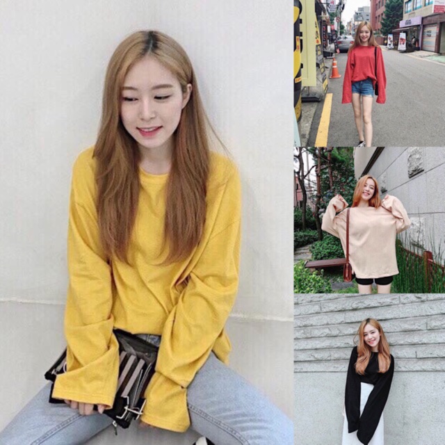 [Mã SKAMLTSM9 giảm 10% đơn 99K] Áo thun tay dài thu đông form rộng Trơn áo phông tay dài Trơn Basic Tee nhiều màu