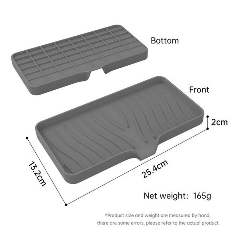 Khay Đựng Xà Phòng Bằng Silicone Thoát Nước Tiện Dụng Cho Nhà Bếp Chống Thấm Nước Cao Cấp Cho Nhà Tắm/Nhà Bếp Có Lỗ Ráo Nước Sắp Xếp Gọn Gàng Cho Nhà Tắm