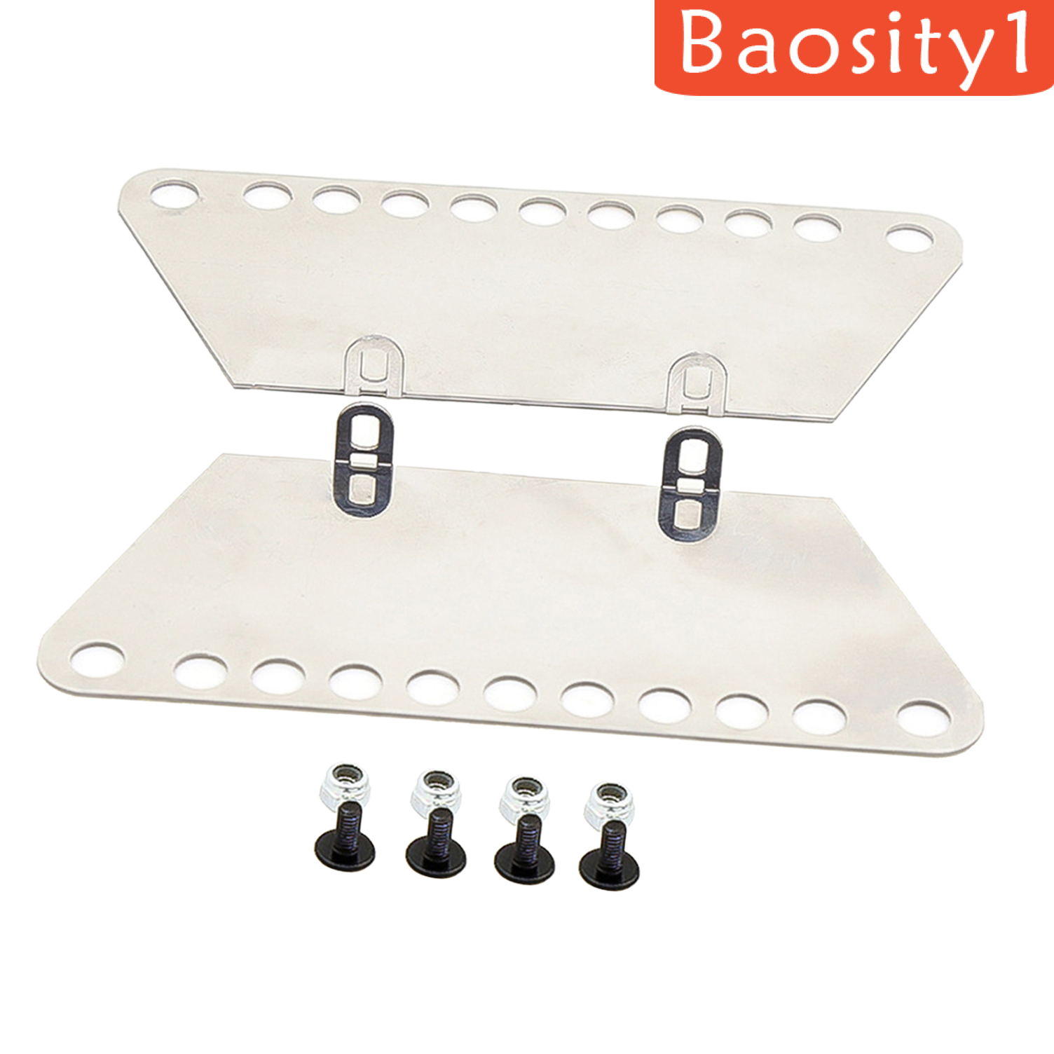 [BAOSITY1]Metal Side Foot Pedal Plate Repair Parts For 1/12 MN D90 D91 RC Truck Car