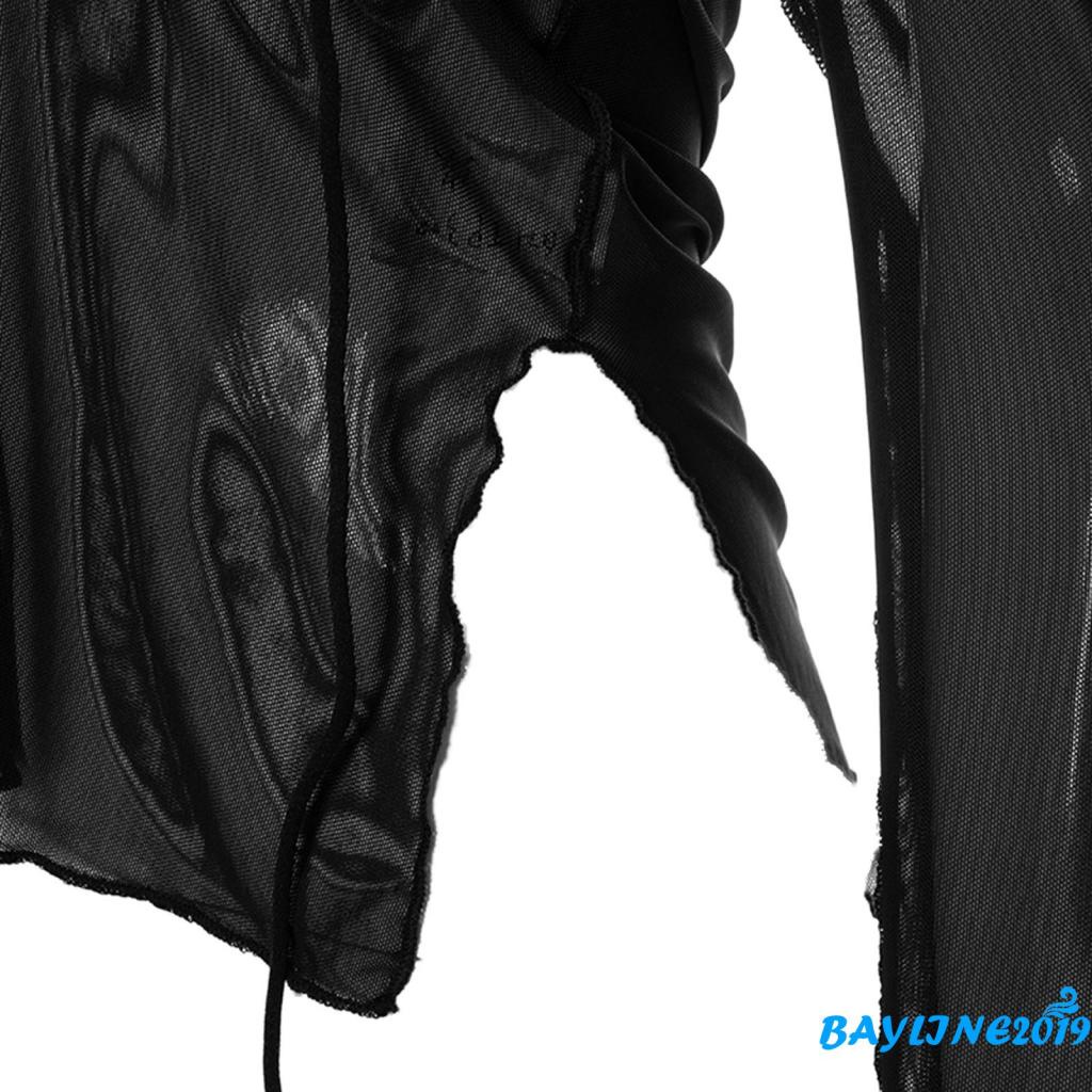 Áo thun tay dài cổ chữ V màu trơn thời trang cho nữ