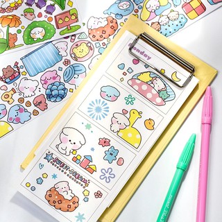 Sticker gấu béo cute (có sẵn)