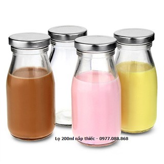 Combo 12 lọ thủy tinh 200ml nắp thiếc