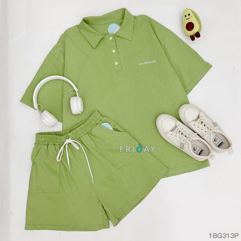 Áo phông polo thêu los angeles Friday | BigBuy360 - bigbuy360.vn