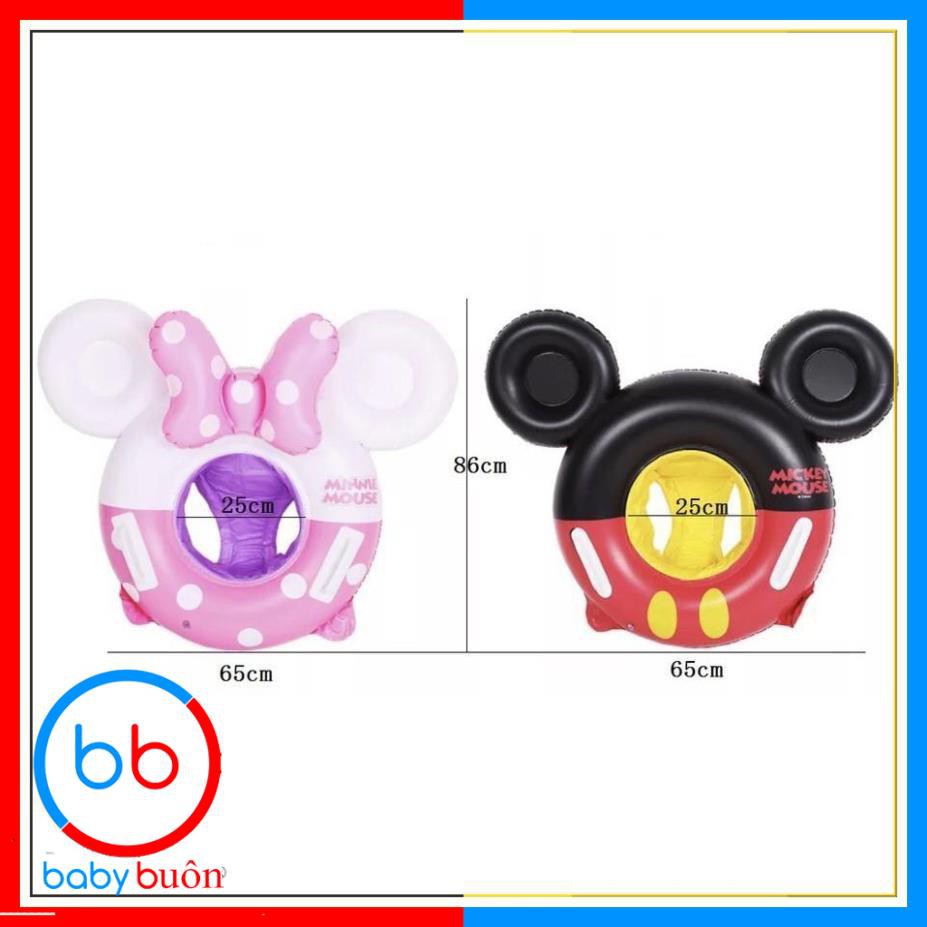 [BUÔN/SỈ] Phao Bơi Hình Mickey Nghộ Nghĩnh Cho Bé từ 6 tháng - 6 tuổi