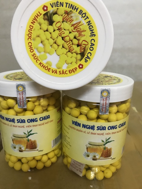 Viên nghệ sữa ong chúa phấn hoa ( hũ 500g ) | BigBuy360 - bigbuy360.vn