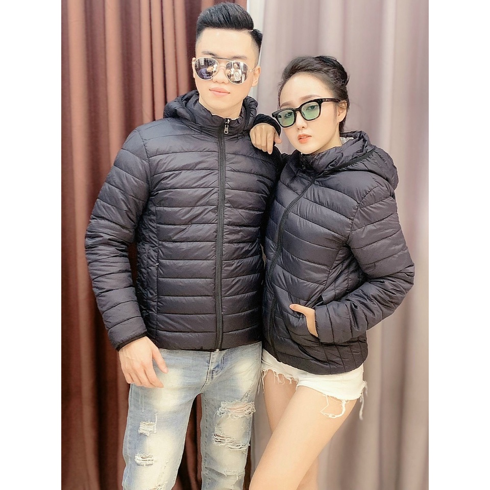 Áo Phao Siêu Nhẹ, Siêu Ấm 2 Mặt, Kèm Mũ - Chống Nước - Chất Liệu Phao Cao Cấp