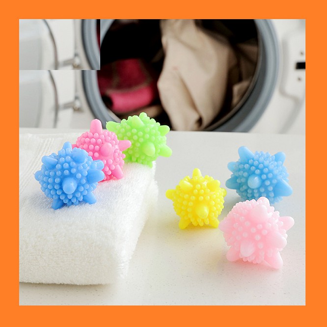 [ 10 trái ] banh giặt đồ mini - set 10 bóng cao su viên giặt quần áo tiện dụng