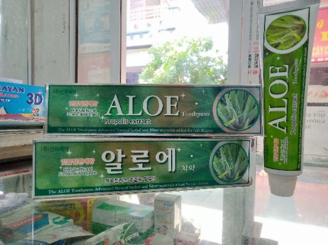 Kem đánh răng Lô Hội Aloe - Nhập khẩu Hàn Quốc