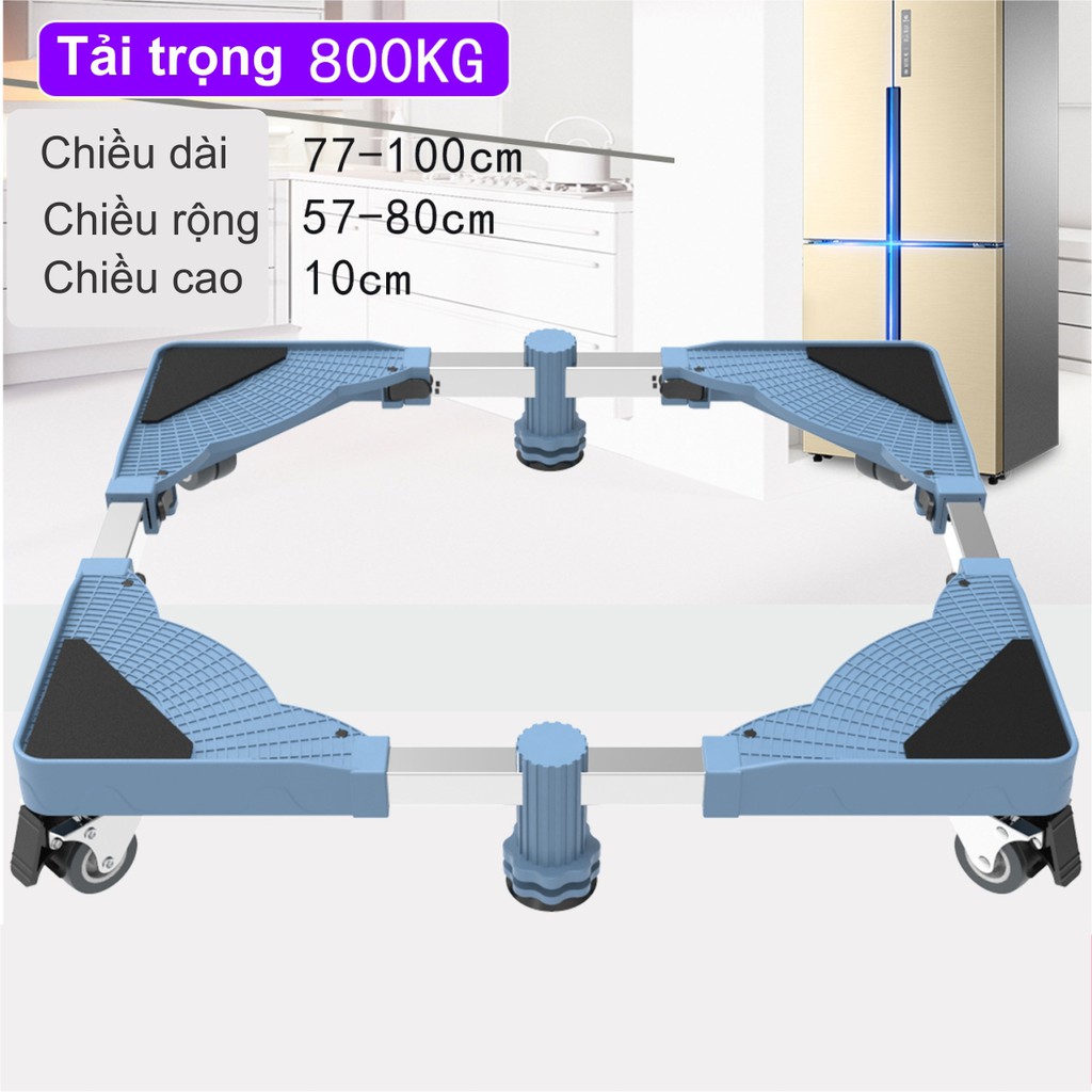 [Mã ELHA22 giảm 6% đơn 300K] Kệ tủ lạnh 2 cánh - Side by side có bánh xe.(Xanh)