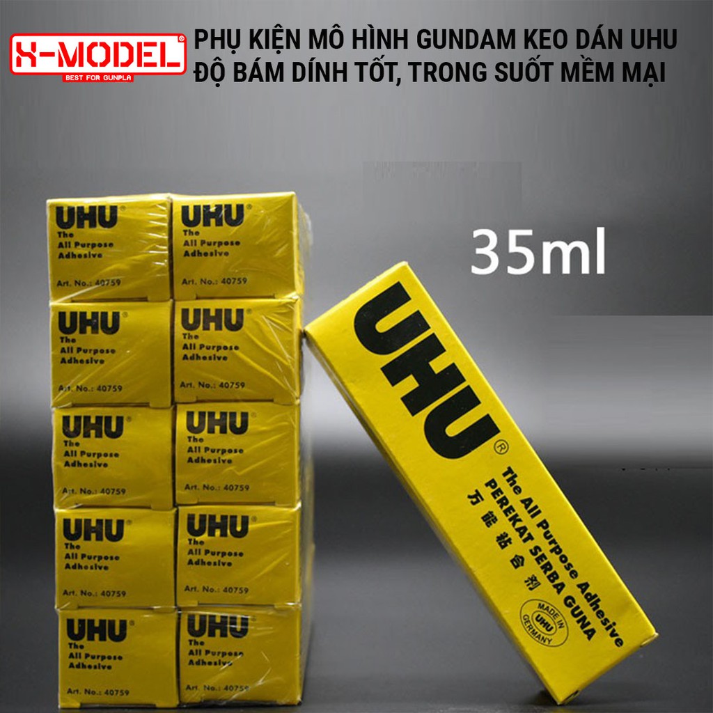 Keo dán UHU Keo Siêu Dính mềm mại, phụ kiện mô hình gundam chuyên dụng XMODEL tiện ích, cao cấp