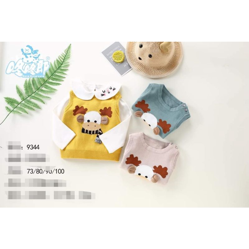 Áo gile len dễ thương cho bé 7-15kg hàng Quảng Châu siêu đẹp