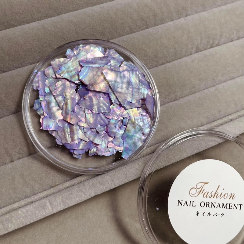 Xà cừ nail vân đá phụ kiện trang trí móng tay màu mới , siêu mỏng