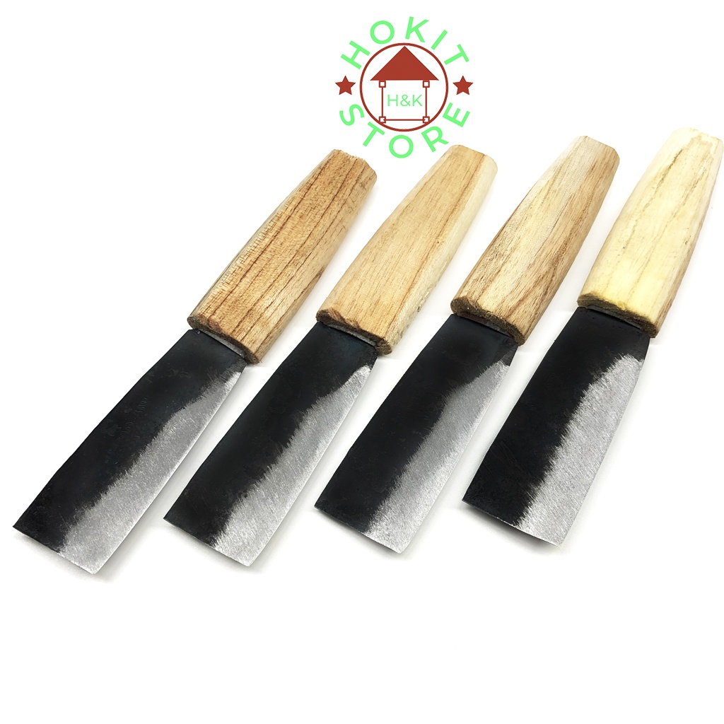 Combo 4 dao bổ cau Làng nghề Đa Sỹ Hà Đông dài 17,5cm cán gỗ nhỏ gọn bền đẹp Giá sỉ