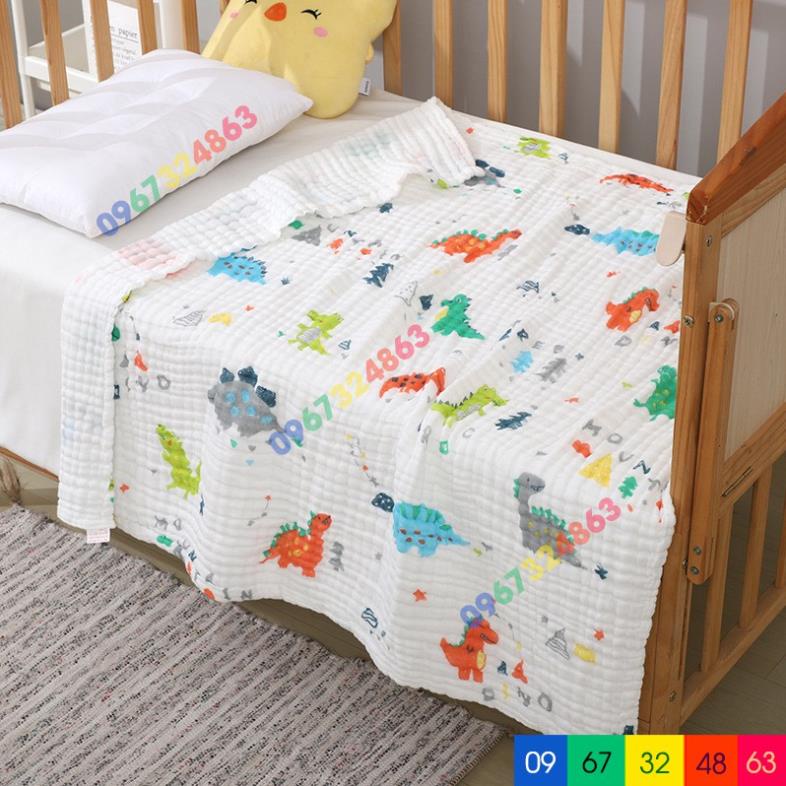 Khăn tắm xô 6 lớp cho bé size to đa năng siêu thấm mềm mại