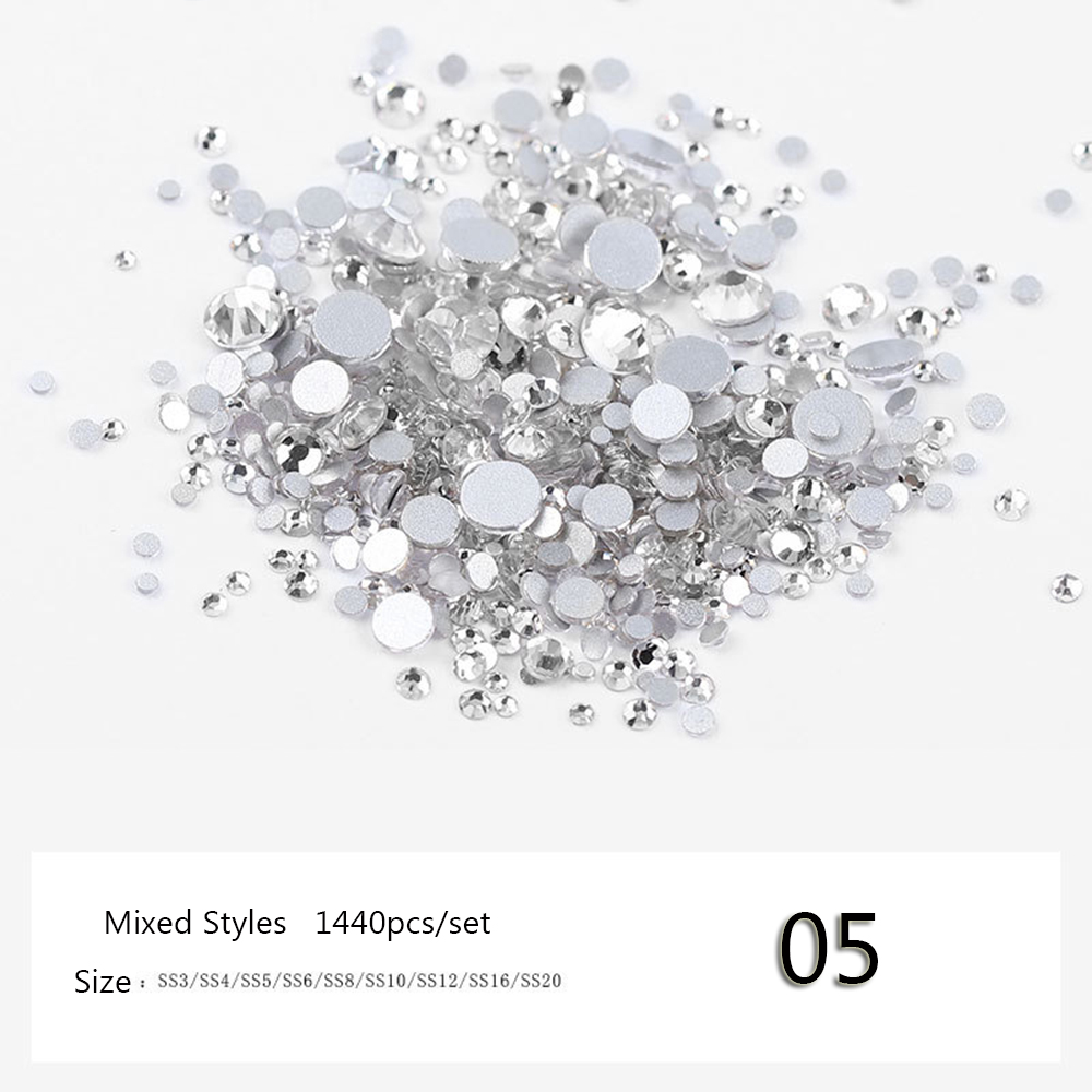 [Hàng mới về] Túi 1440 hạt đá 3d trang trí móng nghệ thuật