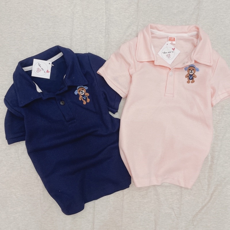 Áo thun Polo cổ bẻ  cho bé trai bé gái (14-23kg) - TIỆM NHÀ SU
