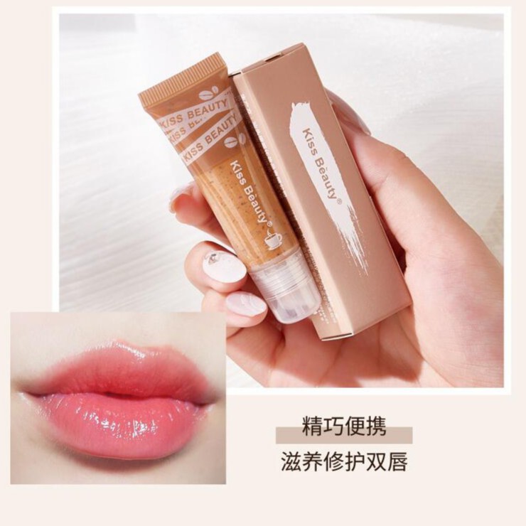 Gel Tẩy Tế Bào Chết Môi Kiss Beauty 14g Chiết Xuất Cà Phê Chăm Sóc Hiệu Quả