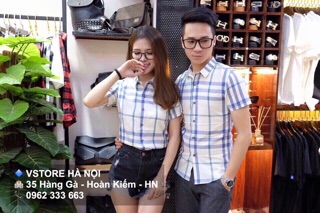Áo sơ mi cặp sọc thời trang 300k