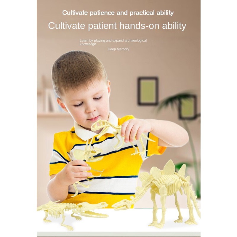 Bộ Đồ Chơi Khoa Học Khủng Long T-Rex Dành Cho Bé 5 6 7 8 Tuổi