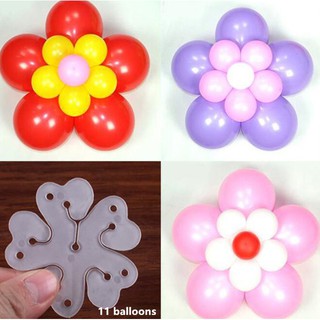 Kẹp bong bóng tạo hình hoa mận 2 lớp DIY
