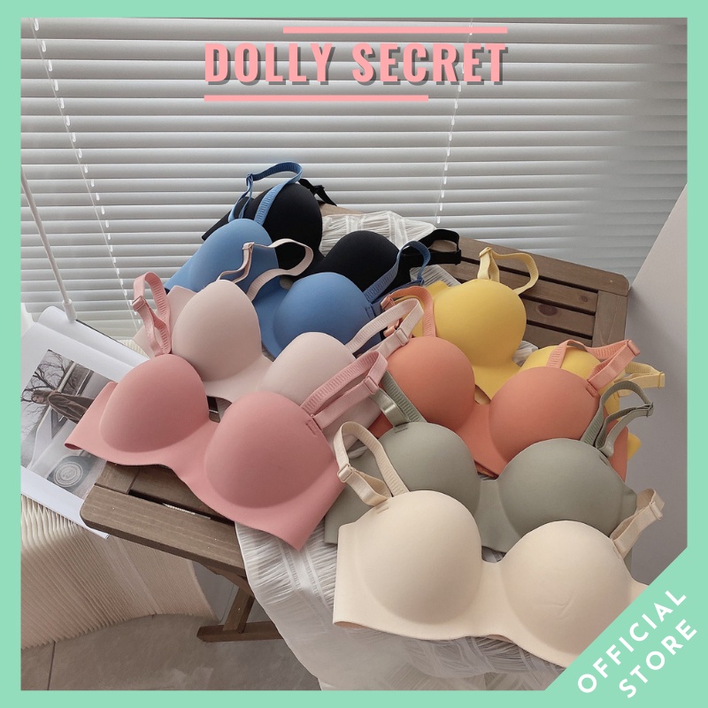 Áo lót đúc su non bàn tay không gọng dáng cúp ngang đệm dày nâng ngực sexy chất su non cao cấp mềm mại DOLLY SECRET A10 | BigBuy360 - bigbuy360.vn