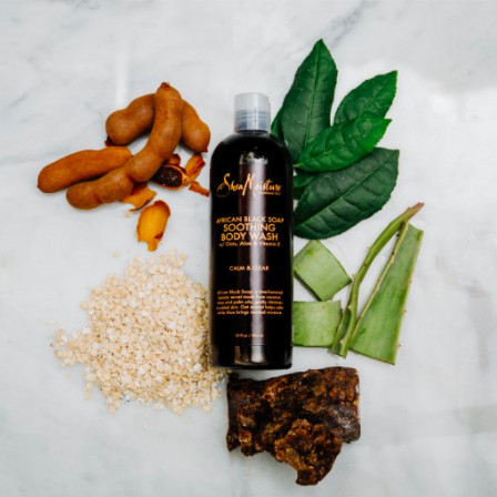 Sữa tắm giảm mụn lưng SHEA MOISTURE African Black Soap Soothing Body Wash SheaMoisture Bill USAA