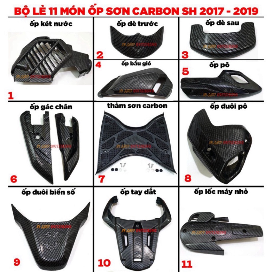 Ốp Carbon Cho SH 2017 - 2019 Artista Chính Hãng
