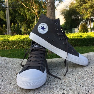 Giày Chuck II AllStar Classic Màu Xám Đậm Cổ Cao Nam