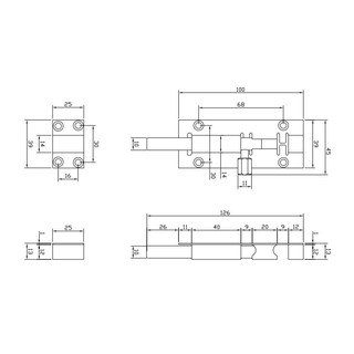Chốt mập inox VICKINI 46400.100 1 tấc
