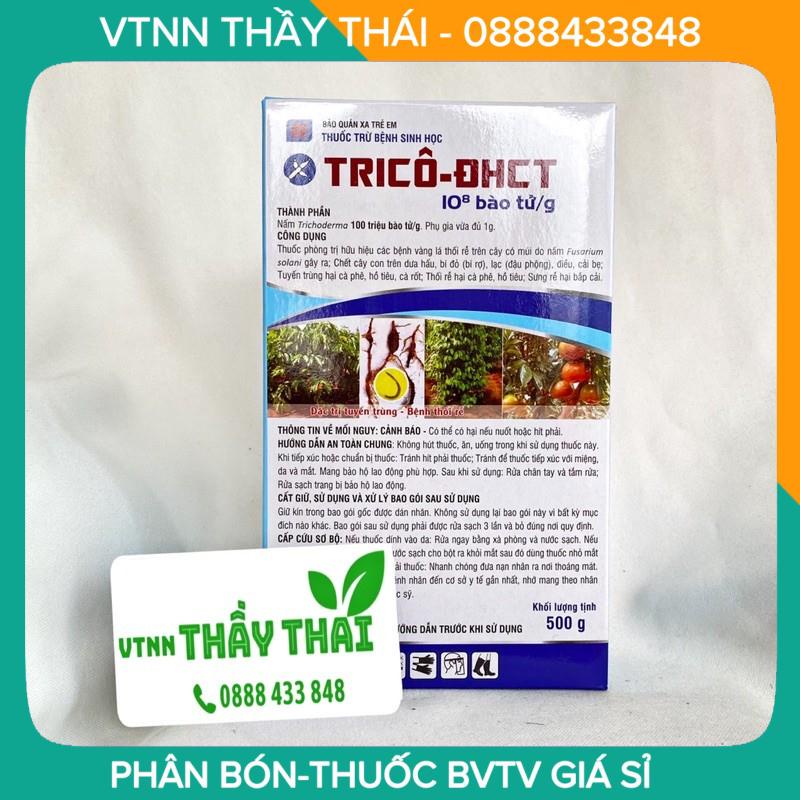 TRICÔ ĐHCT, hộp 500g- Lộc trơi Chế phẩm trừ bệnh vi sinh Trichoderma ĐHCT-