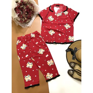 Bộ lững pijama lững vải lụa mặc nhà mịn mát