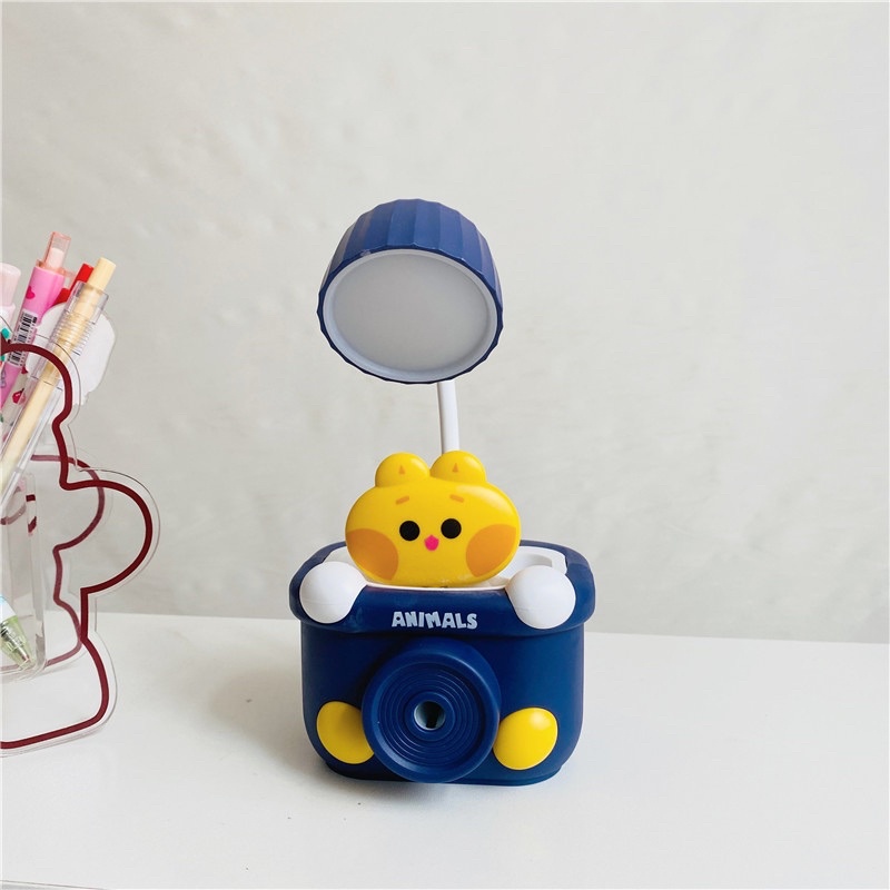 Đèn Học Tích Điện,Đèn Đọc Sách,Đèn decor Bàn Học Mẫu Hình Máy Ảnh Cực Yêu Cho Bé