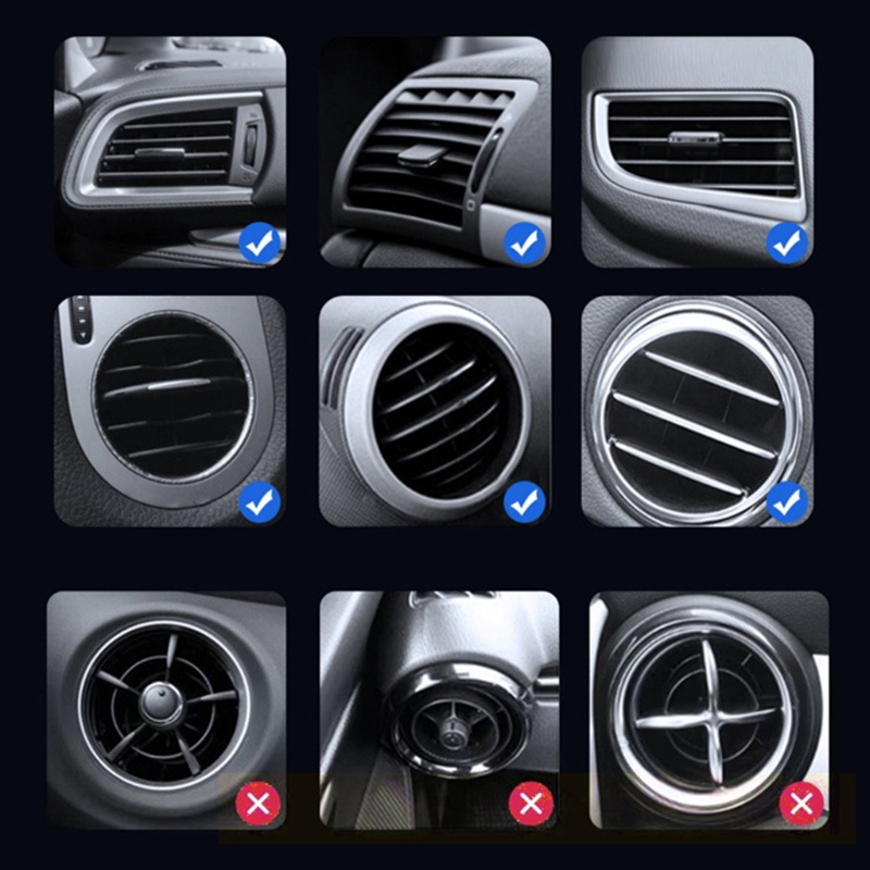 Giá Đỡ Điện Thoại Gắn Lỗ Thông Gió Xe Hơi Sử Dụng Năng Lượng Mặt Trời