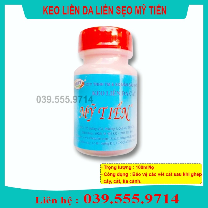 Keo liền da sẹo Mỹ Tiến Việt Nam lọ 100g chuyên dùng trong chiết ghép cây