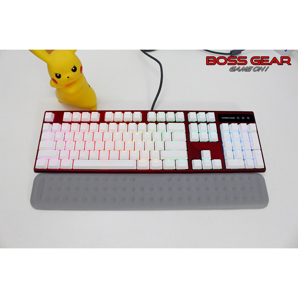 Bàn Phím Cơ Armscool HK107 RGB tặng kèm kê tay cao su( Blue SwitchLED RGB )