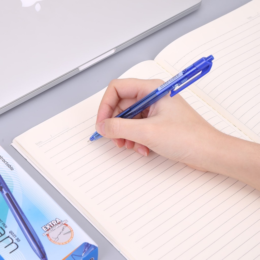 Bút Bi Trong Suốt Ngòi 0.7mm Có Thể Thu Gọn Tiện Dụng